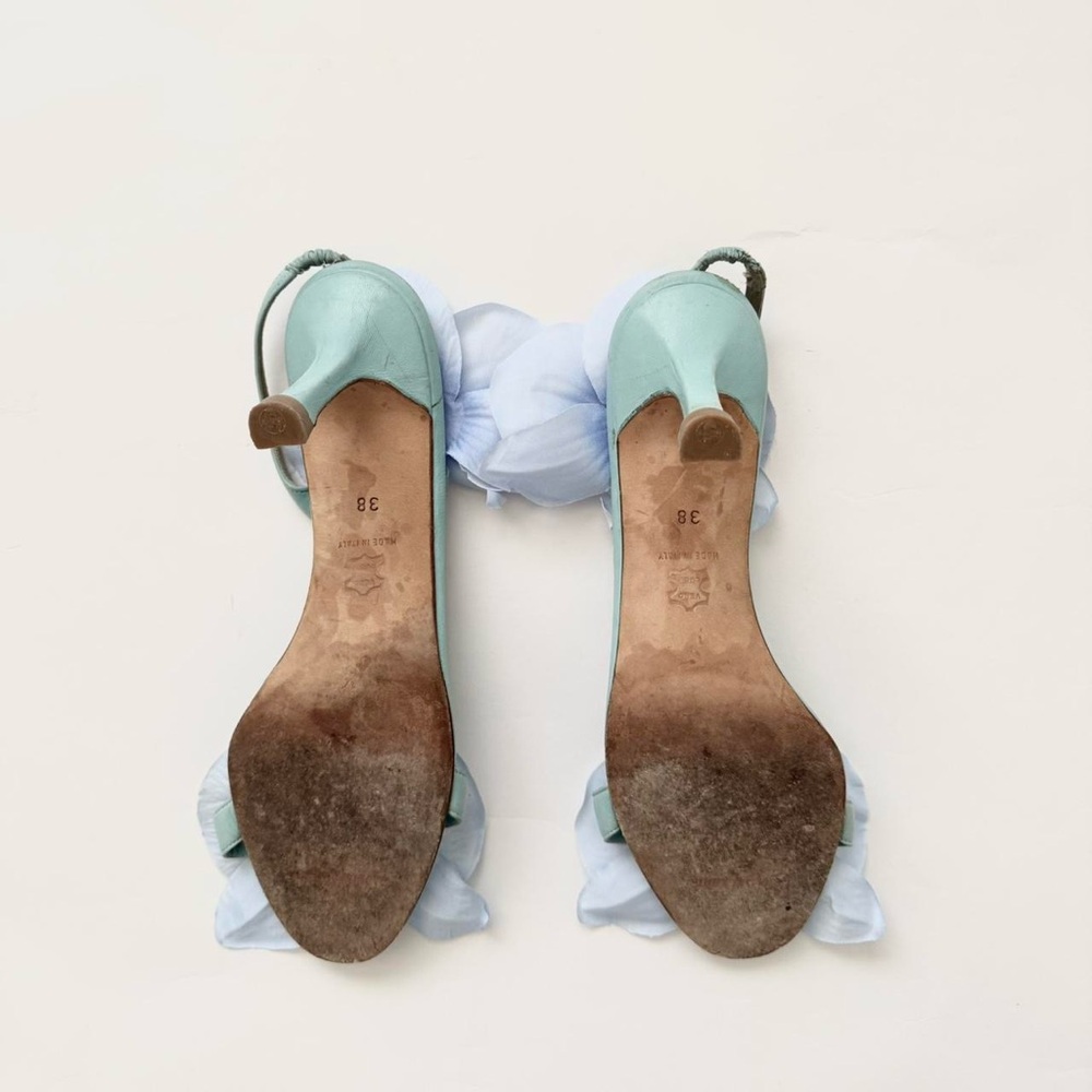 Vintage Manolo Blahnik flower kitten heels - Picture 6 of 6